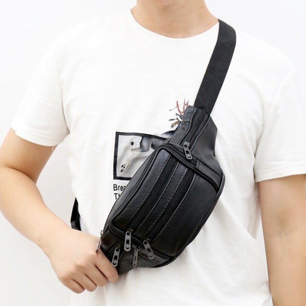 Luxury Multi-Pocket Leather Fa - Luxury Bags Leather recension och pris