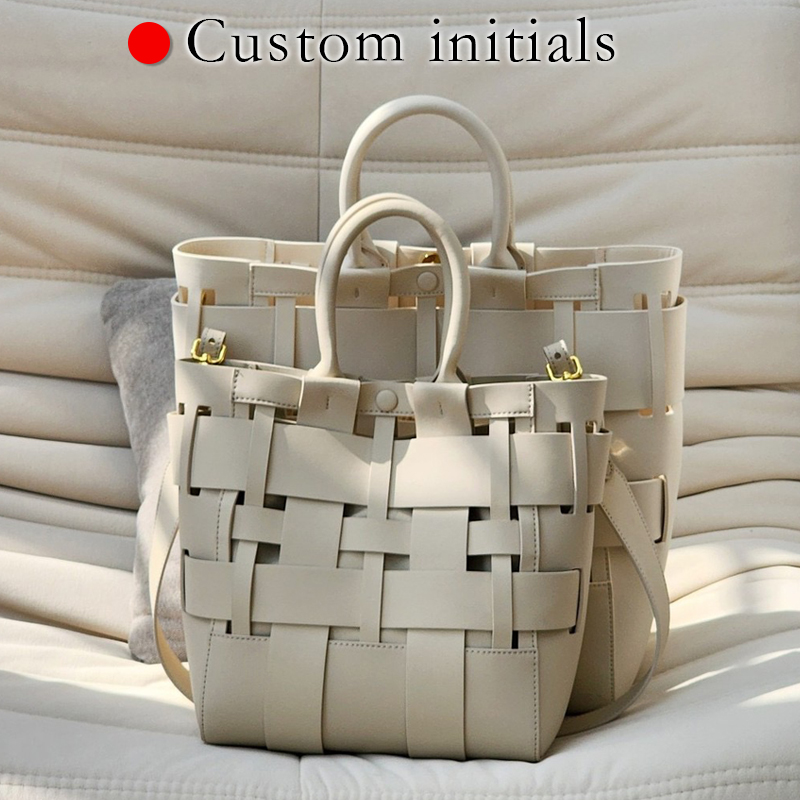 Custom Initials Genuine Leathe - Luxury Bags Tote recension och pris